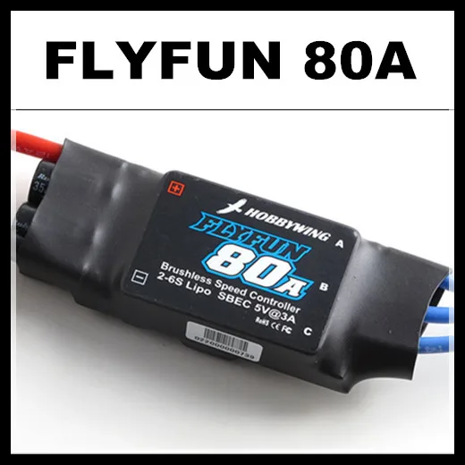 HobbyWing Flyfun ESC 80A с 5 В 3A BEC для 550 класса вертолета 3D,70 класс самолета с фиксированным крылом
HobbyWing Flyfun ESC 80A с 5 В 3A BEC для 550 класса вертолета 3D,70 класс самолета с фиксированным крылом