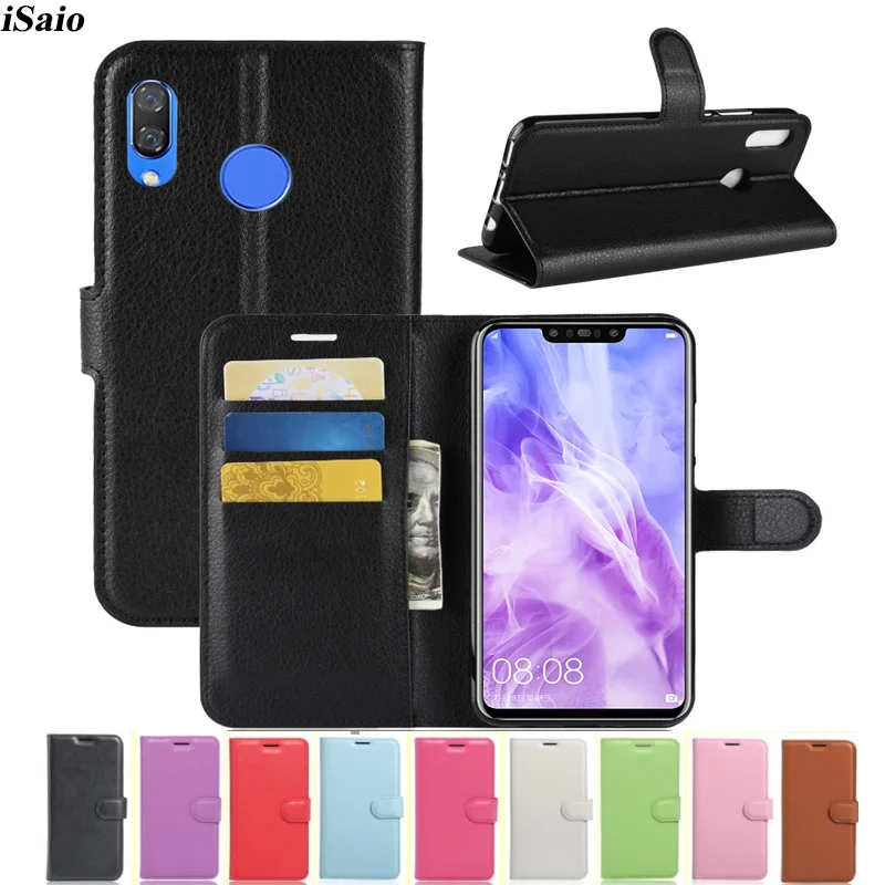 Роскошный чехол для Huawei Nova 3 кожаный флип кошелек Nova3 6 дюйма Huawey оболочка