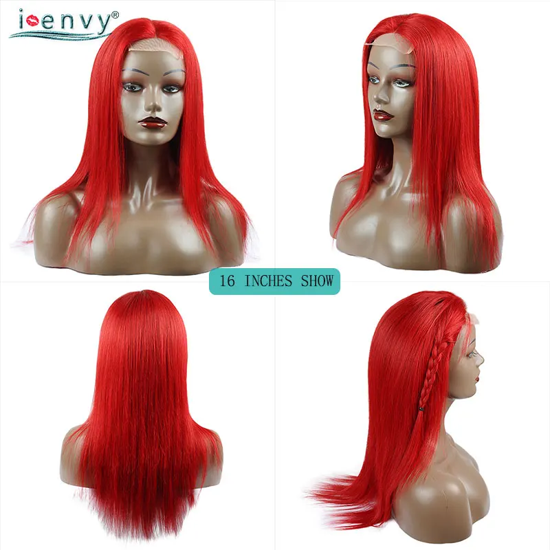 Honey Blonde Straight Lace Front Wigs Human Hair For Black Woman Brazilian Red Colored Wig Burgundy No Tangle Nonremy | Шиньоны и