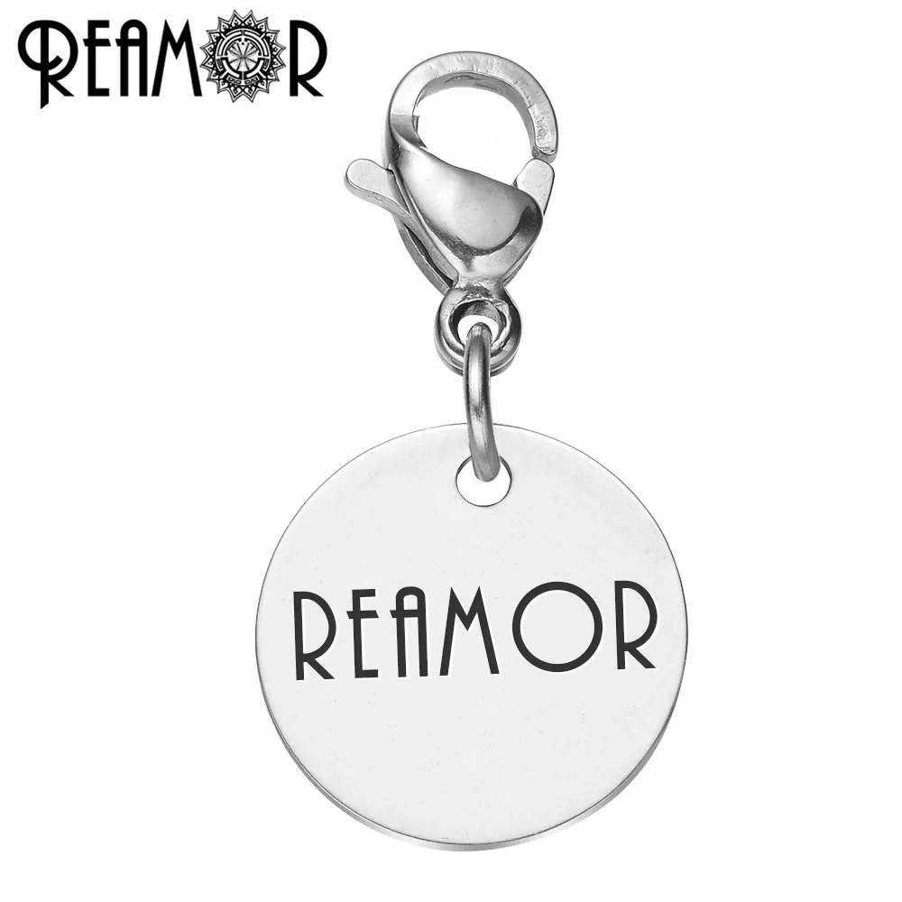 Подвески REAMOR из нержавеющей стали 316l с буквенным принтом, подвески с застежкой-лобстером для изготовления ожерелья
Подвески REAMOR из нержавеющей стали 316l с буквенным принтом, подвески с застежкой-лобстером для изготовления ожерелья