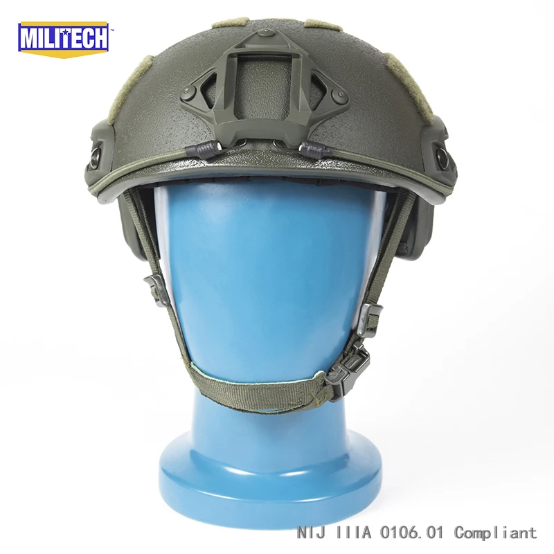 Сертификация ISO MILITECH 1 25 кг Lite OD супер высокой арамидный баллистический шлем