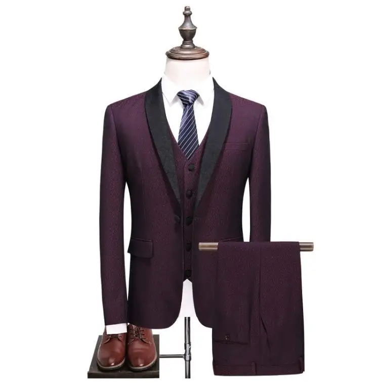 Custom Made Spring New Fashion Single Button Men Suits Classic Suits Men's Business Wedding (Jacket+Vest+Pants)costume homme
Custom Made Spring New Fashion Single Button Men Suits Classic Suits Men's Business Wedding (Jacket+Vest+Pants)costume homme