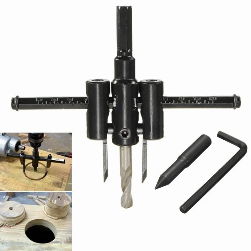 30mm-120mm/200mm Adjustable Circle Hole Saw Drill Bit Cutter Kit DIY Tool for Woodworking Plastic
30mm-120mm/200mm Adjustable Circle Hole Saw Drill Bit Cutter Kit DIY Tool for Woodworking Plastic