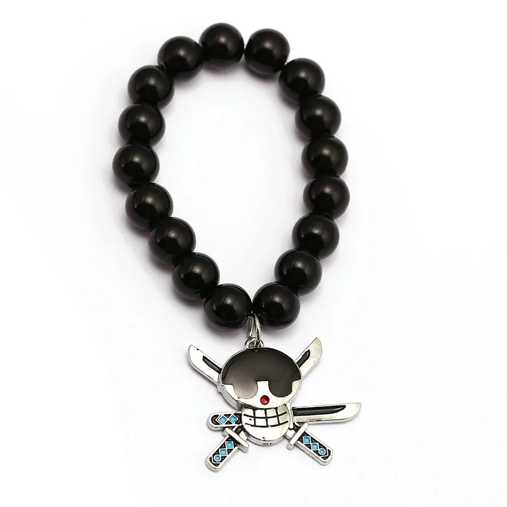 Anime One Piece Luffy Zoro Sanji Bracelets Black Onyx Beads Bracelet Men Women Bangle Jewelry
Anime One Piece Luffy Zoro Sanji Bracelets Black Onyx Beads Bracelet Men Women Bangle Jewelry