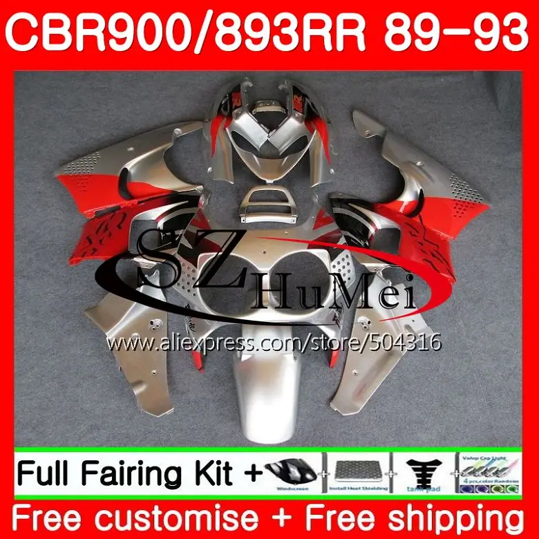 Body For HONDA CBR 893RR CBR900RR Red silvery CBR893RR 89 90 91 92 93 114SH12 CBR900 CBR893 RR 1989 1990 1991 1992 1993 Fairing
Body For HONDA CBR 893RR CBR900RR Red silvery CBR893RR 89 90 91 92 93 114SH12 CBR900 CBR893 RR 1989 1990 1991 1992 1993 Fairing