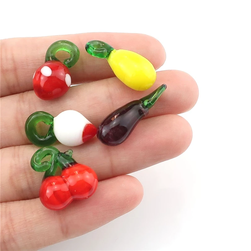 MIX 15PCS Multicolored Glass Fruit Vegetable Charm Jewelry Finding Making jewelry components 22406
MIX 15PCS Multicolored Glass Fruit Vegetable Charm Jewelry Finding Making jewelry components 22406