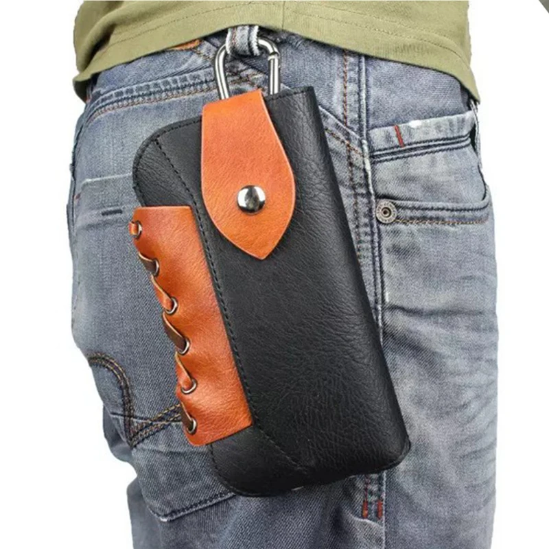 BISI GORO Men On The Belt Phone Waist Bag Fashion Hollow Out Protection Plus Phone Case PU Leather Wear-resistant Heuptas Heren
BISI GORO Men On The Belt Phone Waist Bag Fashion Hollow Out Protection Plus Phone Case PU Leather Wear-resistant Heuptas Heren