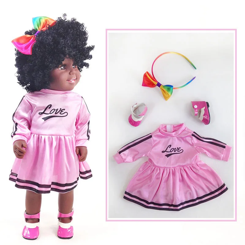 African black baby doll reborn girl 45cm bebe boneca corpo inteiro de silicone reborn baby dolls vinyl body American dolls gift
African black baby doll reborn girl 45cm bebe boneca corpo inteiro de silicone reborn baby dolls vinyl body American dolls gift