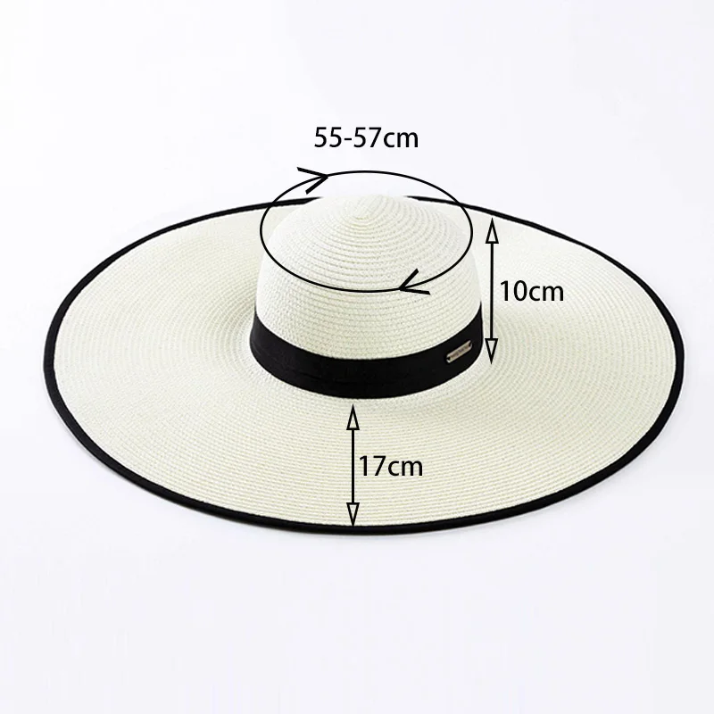 Women Summer Straw Hats Foldable Large Wide Brimmed Hat Female Floppy Cap Fashion Ladies Vacation Beach Sun Flat Caps CP0226
Women Summer Straw Hats Foldable Large Wide Brimmed Hat Female Floppy Cap Fashion Ladies Vacation Beach Sun Flat Caps CP0226