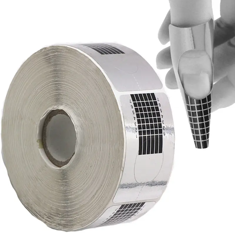 1roll 500pcs Rectangle Silver Nail Form Nail Art Guide Extension Sticker Tip Acrylic UV Gel Nail Manicure Forms Holder
1roll 500pcs Rectangle Silver Nail Form Nail Art Guide Extension Sticker Tip Acrylic UV Gel Nail Manicure Forms Holder