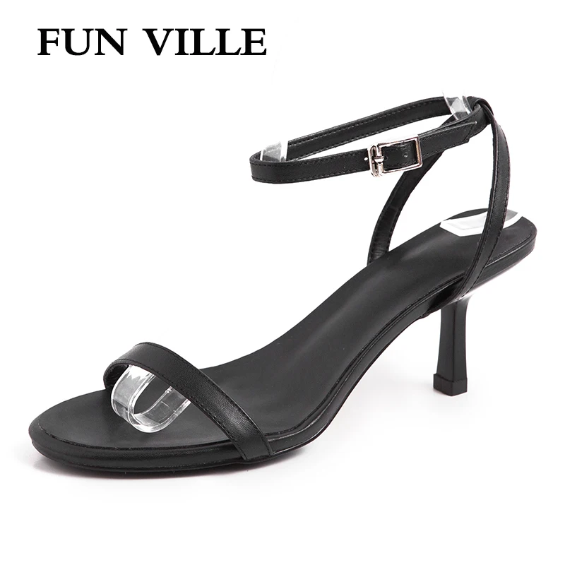 FUN VILLE New Fashion Summer Sandals Genuine Leather Women Sandals High Heels shoes Women Party shoes Sexy Ladies shoes
FUN VILLE New Fashion Summer Sandals Genuine Leather Women Sandals High Heels shoes Women Party shoes Sexy Ladies shoes