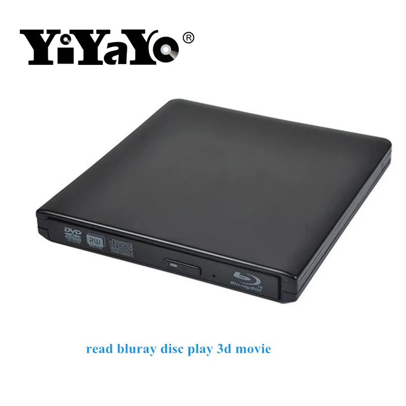 USB накопитель YiYaYo Bluray 3 0 Внешний оптический привод устройство записи blu ray CD/DVD RW