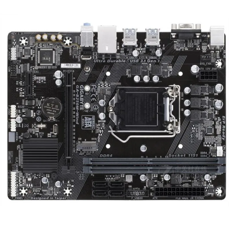 Для Gigabyte GA-B250M-Wind Оригинал используется материнская плата B250M-Wind B250 разъем LGA 1151 DDR4
