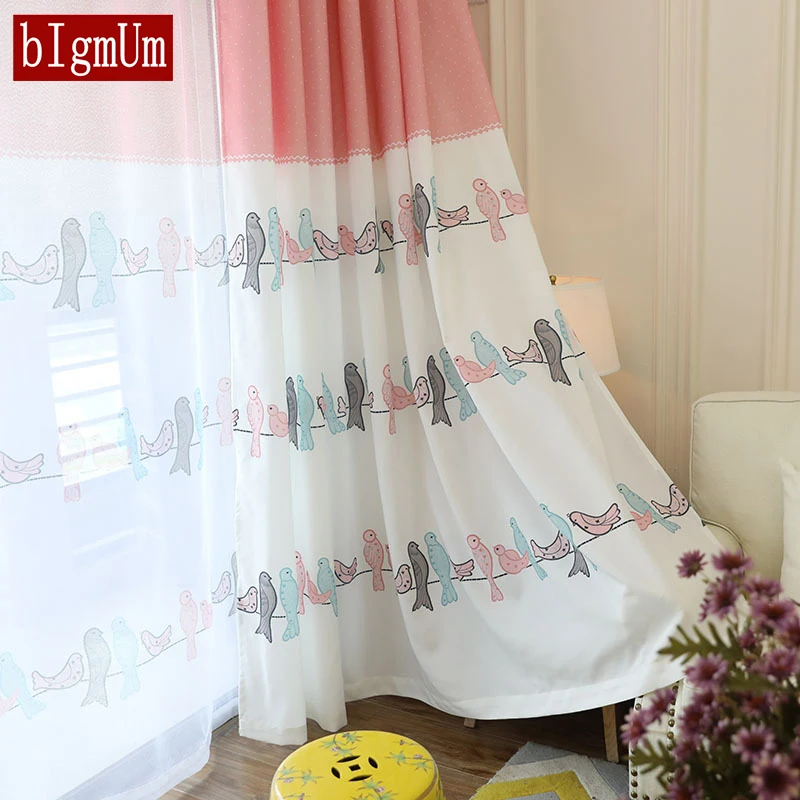 Fresh Curtains for Bedroom Window Birds for Room Pink Girl Animal Boys Home Panel Baby Kid Drapes Children Infant Floral Blinds
Fresh Curtains for Bedroom Window Birds for Room Pink Girl Animal Boys Home Panel Baby Kid Drapes Children Infant Floral Blinds