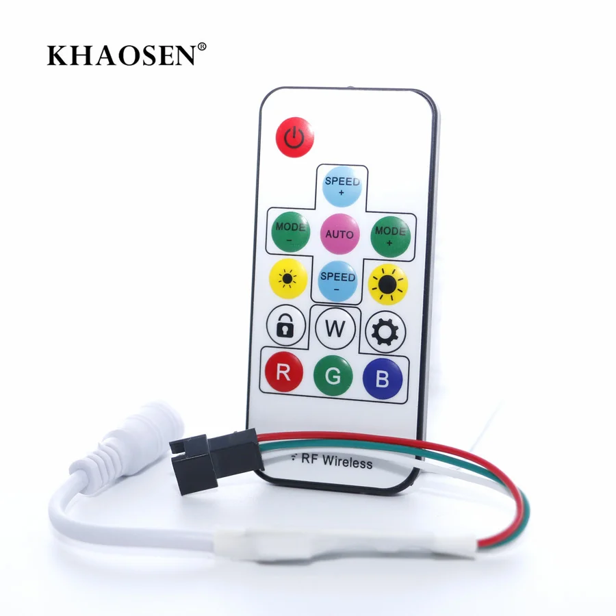 Digital RGB Strip LED Controller DC5V -24V ws2812b 2813 DC12V 2811 14Key RF Wireless Remote 2048Pixels 300 Kinds of Changes
Digital RGB Strip LED Controller DC5V -24V ws2812b 2813 DC12V 2811 14Key RF Wireless Remote 2048Pixels 300 Kinds of Changes