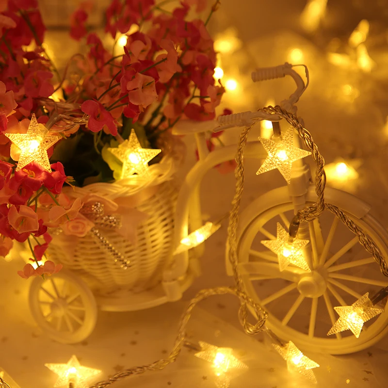 Guirlande Lumineuse Outdoor Lighting 10m 100led Rgb Led String Light Ac220v Christmas Lights Stars Shape Decoration Wedding
Guirlande Lumineuse Outdoor Lighting 10m 100led Rgb Led String Light Ac220v Christmas Lights Stars Shape Decoration Wedding