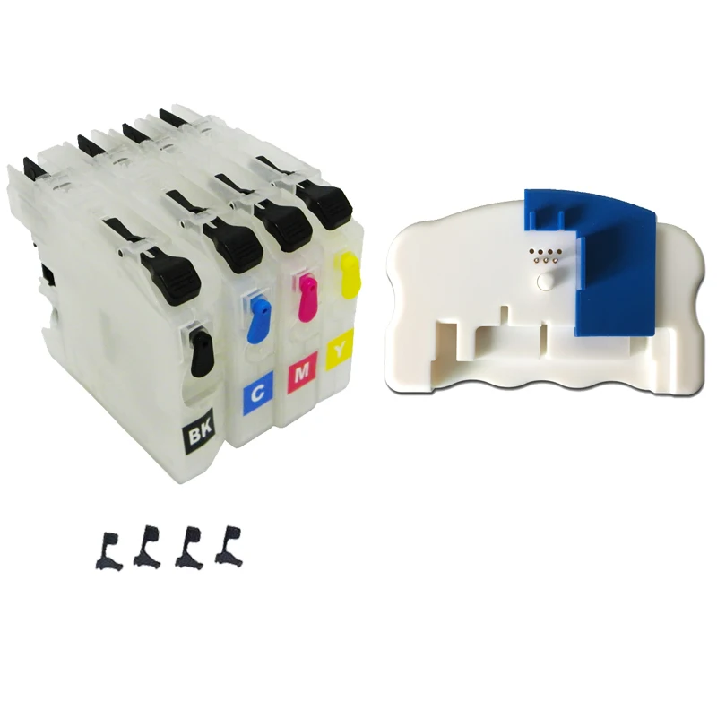 Refillable Ink Cartridge without chips + Chip Resetter for brother LC203/LC205/LC207/LC209/LC223/LC225/LC227/LC229/LC233/LC235
Refillable Ink Cartridge without chips + Chip Resetter for brother LC203/LC205/LC207/LC209/LC223/LC225/LC227/LC229/LC233/LC235
