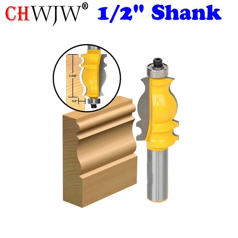 1PC Architectural Molding Router Bit - 1/2" Shank Tenon Cutter for Woodworking Tools - Chwjw 16131
1PC Architectural Molding Router Bit - 1/2" Shank Tenon Cutter for Woodworking Tools - Chwjw 16131