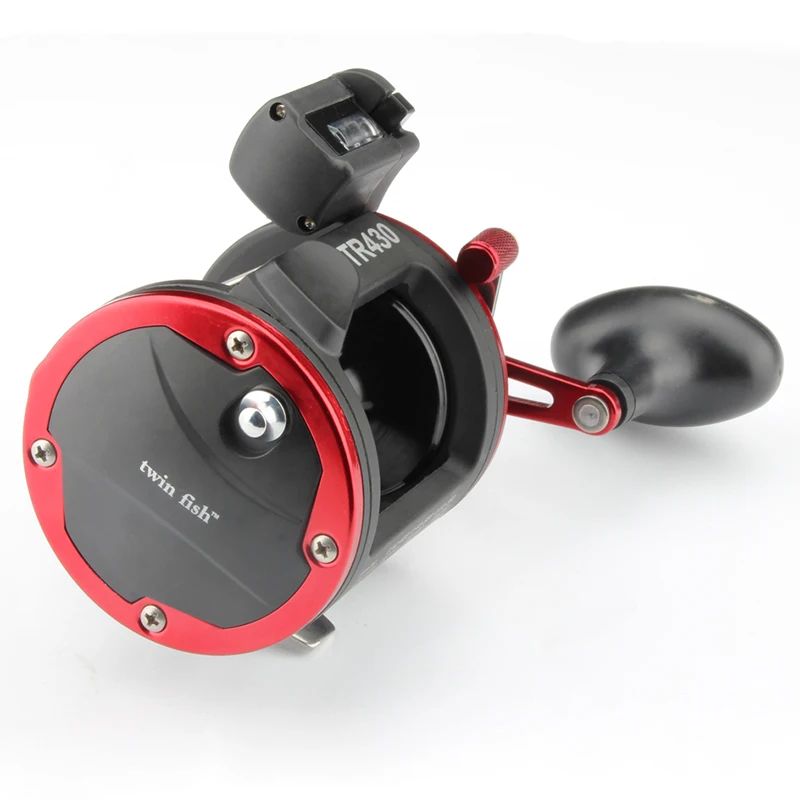 FLGT-Drum Fishing Reel 4.1:1 Professional Saltwater Level Wind Round Baitcasting Trolling Reels | Спорт и развлечения