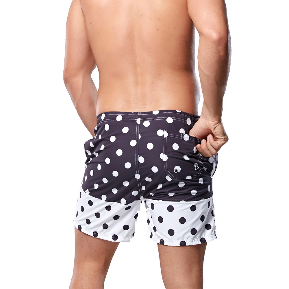 Men's Polka Dots Beach Pants Patchwork Surfing Shorts White Dots Beach Shorts Gay Swim Wear Loose Leisure Short Trousers
Men's Polka Dots Beach Pants Patchwork Surfing Shorts White Dots Beach Shorts Gay Swim Wear Loose Leisure Short Trousers