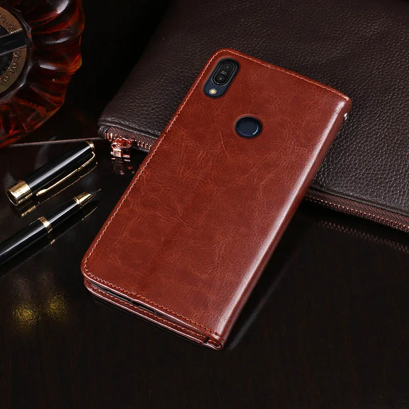 iTien Vintage Leather Protective Cover Case For Asus Zenfone Max Plus ZB570TL Pro M1 ZB601KL TPU Silicone Shell Wallet Etui Skin | Мобильные