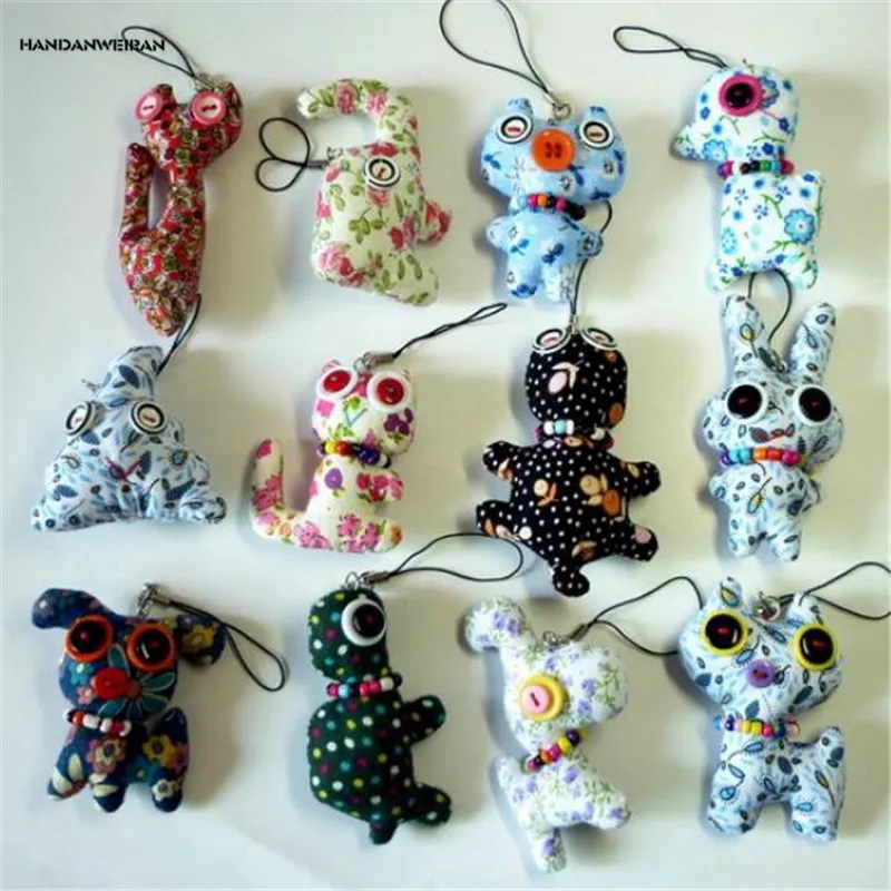 HANDANWEIRAN 1Pcs PP Cotton Animals Plush Toys Korean-Style Manual Fabric Button Plush Doll Toy Mobile Phone Pendant
HANDANWEIRAN 1Pcs PP Cotton Animals Plush Toys Korean-Style Manual Fabric Button Plush Doll Toy Mobile Phone Pendant