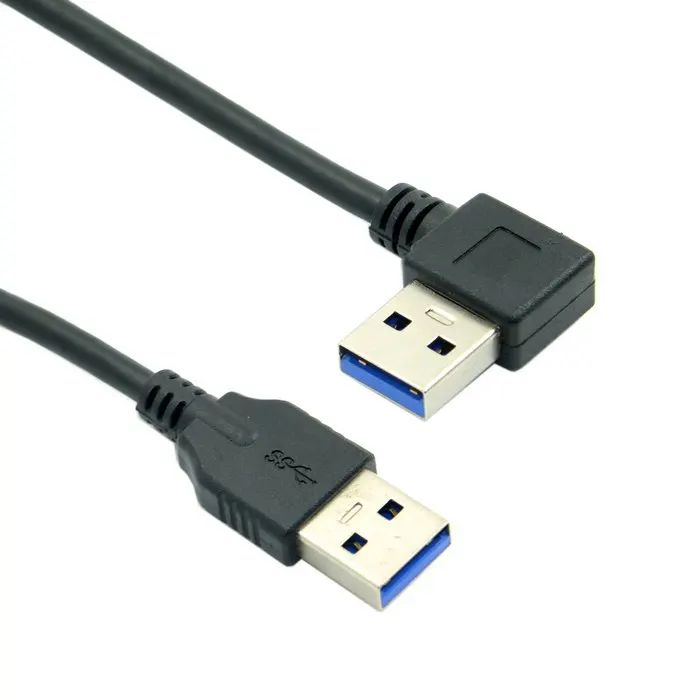 90 Degree Right Angled USB 3.0 A Type Male to Straight A Type Male Data Cable 40cm
90 Degree Right Angled USB 3.0 A Type Male to Straight A Type Male Data Cable 40cm