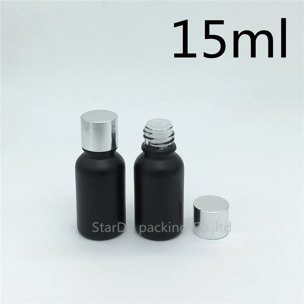 Free Shipping 10pcs 15ML Black Frosted Glass Bottle Vials Essential Oil Bottle Shining Silvery Aluminum Screw Cap Perfume Bottle
Free Shipping 10pcs 15ML Black Frosted Glass Bottle Vials Essential Oil Bottle Shining Silvery Aluminum Screw Cap Perfume Bottle