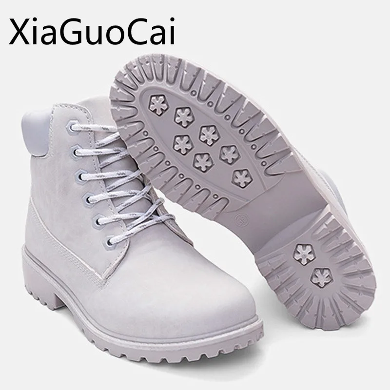 Женские ботинки из ПУ кожи белые однотонные ботильоны W3 35|women boots white|leather winter bootsboots