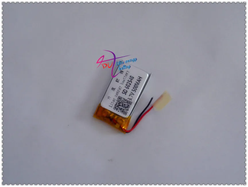 3.7V lithium polymer battery 602540 062540 MP4 DIY resurgence Bluetooth stereo 500MAH
3.7V lithium polymer battery 602540 062540 MP4 DIY resurgence Bluetooth stereo 500MAH