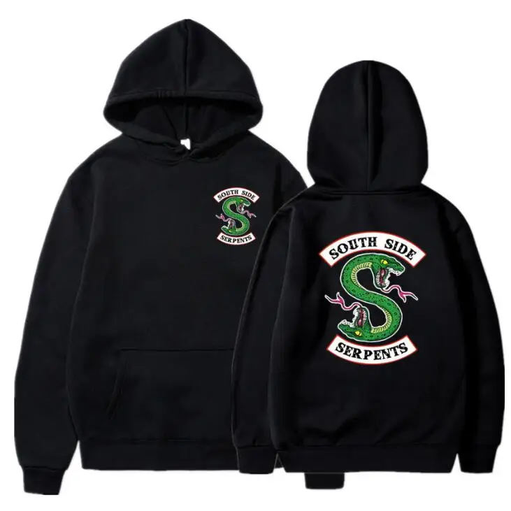 New South Side Serpents Hoodie Sweatshirt Hip hop Streetwear Autumn Spring Hoodies Men fashion Riverdale hoodie
New South Side Serpents Hoodie Sweatshirt Hip hop Streetwear Autumn Spring Hoodies Men fashion Riverdale hoodie