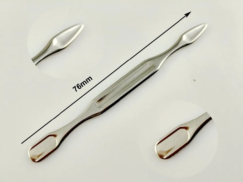 1X Stainless Steel 2 Ways Manicure Nail Art Tools Clean Nails Dead Skin Fork Spoon To Push The Cuticle Pusher Knife
1X Stainless Steel 2 Ways Manicure Nail Art Tools Clean Nails Dead Skin Fork Spoon To Push The Cuticle Pusher Knife