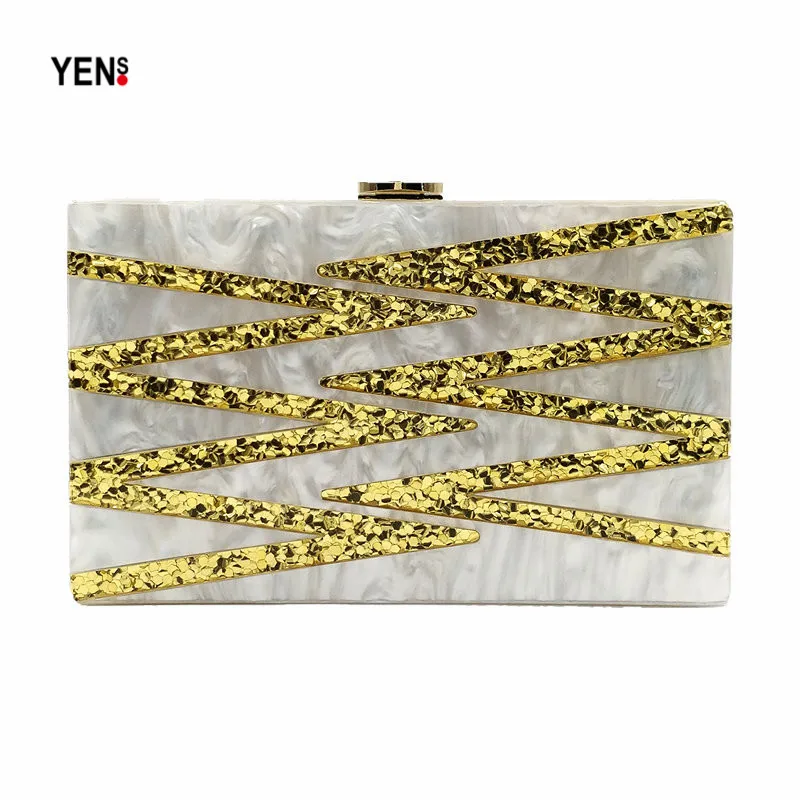 Brand Fashion Designer Women New Wallet Messenger Bag Elegant Cross Gold Striped Evening Party Prom Clutch Women Small Handbags
Brand Fashion Designer Women New Wallet Messenger Bag Elegant Cross Gold Striped Evening Party Prom Clutch Women Small Handbags