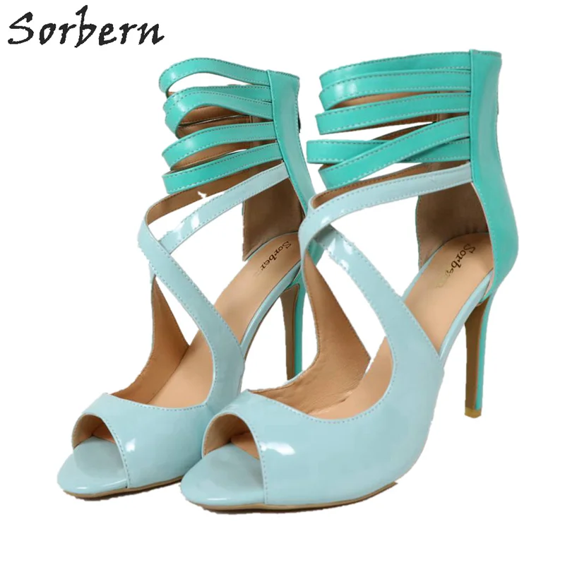 Sorbern Mint Green Ankle Wrapped Pumps Open Toe Plus Size Womens Shoes Designer Women Luxury 2017 Shoes Autumn Pumps Sexy Heels
Sorbern Mint Green Ankle Wrapped Pumps Open Toe Plus Size Womens Shoes Designer Women Luxury 2017 Shoes Autumn Pumps Sexy Heels
