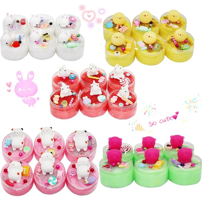 Cute Animal DIY Cotton Slime Mud Modeling Beads Children Intelligent Plasticine Magic Playdough Lizun Clay Kids Toy
Cute Animal DIY Cotton Slime Mud Modeling Beads Children Intelligent Plasticine Magic Playdough Lizun Clay Kids Toy