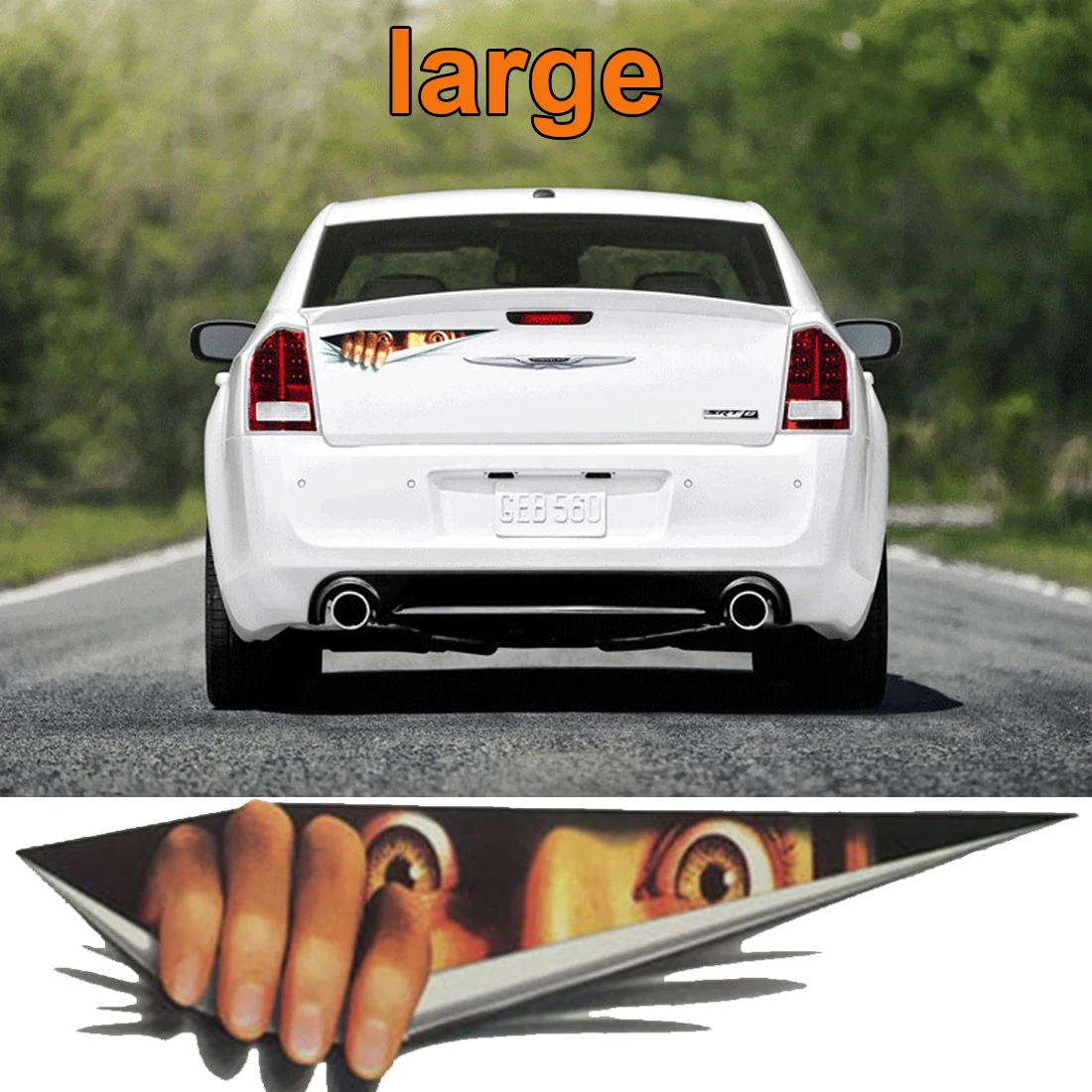 Dewtreetali 39X11 Lifelike 3D Eyes Peeking Monster Waterproof Fashion Car Sticker Car Styling For Chevrolet Cruze Ford Focus
Dewtreetali 39X11 Lifelike 3D Eyes Peeking Monster Waterproof Fashion Car Sticker Car Styling For Chevrolet Cruze Ford Focus