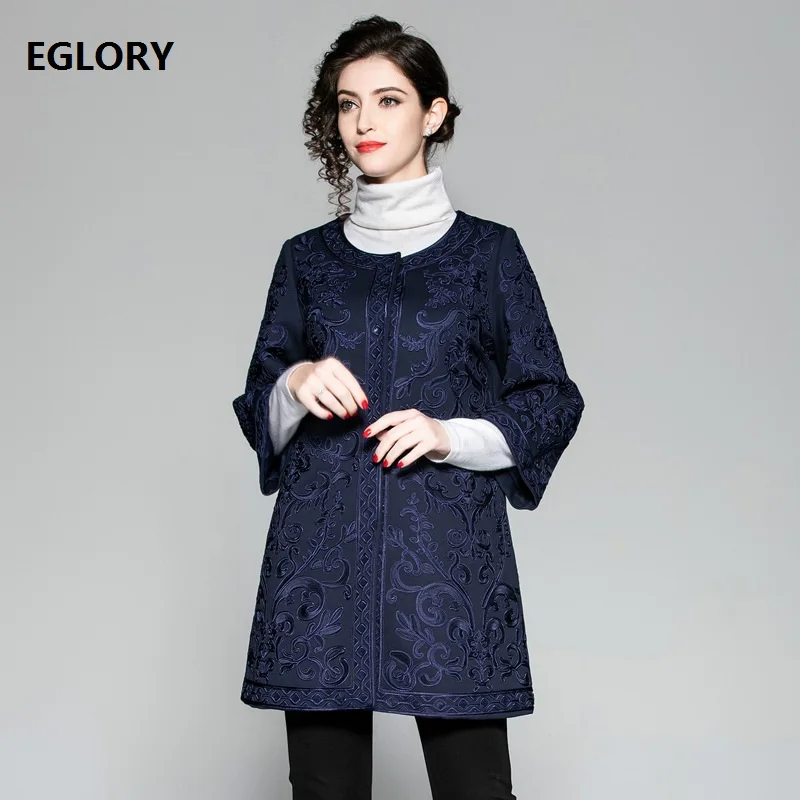 Casaco Feminino 2020 Autumn Winter Vintage Coat Outerwear Women Allover Appliques Embroidery Sequined Long Coat Overcoats Female
Casaco Feminino 2020 Autumn Winter Vintage Coat Outerwear Women Allover Appliques Embroidery Sequined Long Coat Overcoats Female