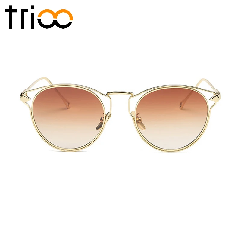 TRIOO Gradient Brown Sun Glasses Eyewear Elegant Fashion Arrow Lunette Brand Design Hollow Out Mirror Sunglasses Women
TRIOO Gradient Brown Sun Glasses Eyewear Elegant Fashion Arrow Lunette Brand Design Hollow Out Mirror Sunglasses Women