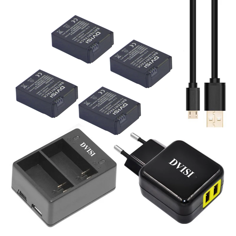 4pcs AHDBT-301 Rechargeable Battery with USB Dual Charger AHDBT-302 for Gopro Hero 3/3 Hero3 Hero3 Go Pro+EU/US AC Adapter
4pcs AHDBT-301 Rechargeable Battery with USB Dual Charger AHDBT-302 for Gopro Hero 3/3 Hero3 Hero3 Go Pro+EU/US AC Adapter
