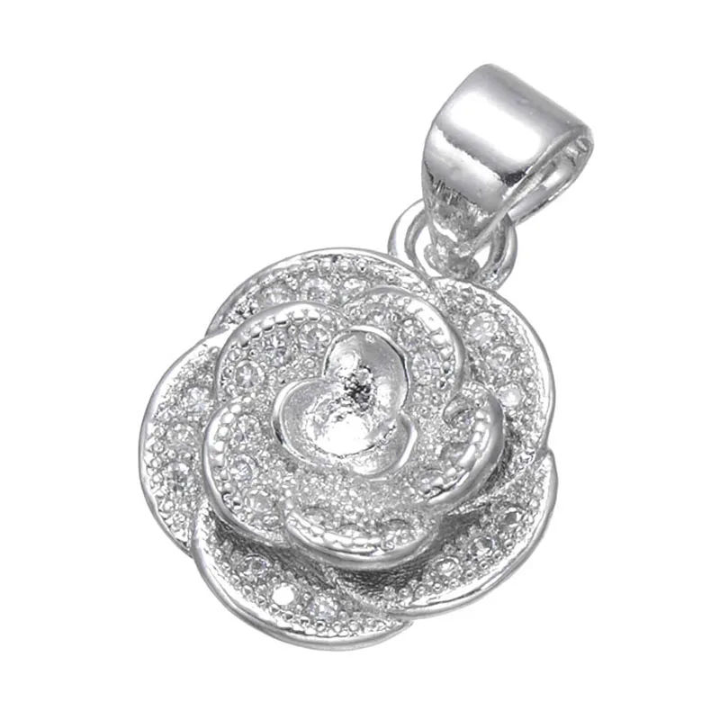 JUYA 2022 New Cubic Zirconia Rose Flower Charm Pendants DIY Copper Jewelry Finding Accessories For Necklace Bracelet Making
JUYA 2022 New Cubic Zirconia Rose Flower Charm Pendants DIY Copper Jewelry Finding Accessories For Necklace Bracelet Making