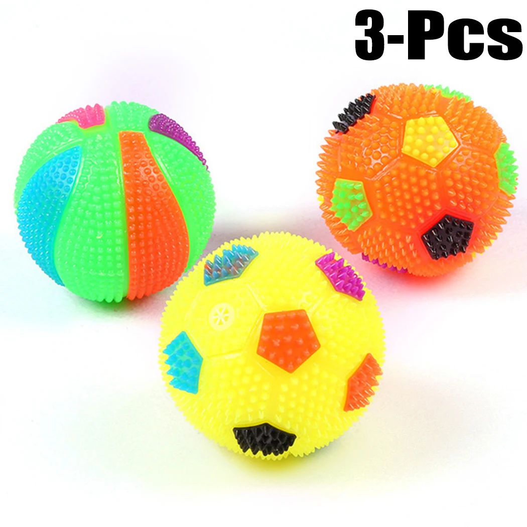 3Pcs Funny Bite-Resistant Flashing Light Pet Balls LED Dog Balls Molar Bite-Resistant Luminous Ball Sound Ball Color Random
3Pcs Funny Bite-Resistant Flashing Light Pet Balls LED Dog Balls Molar Bite-Resistant Luminous Ball Sound Ball Color Random