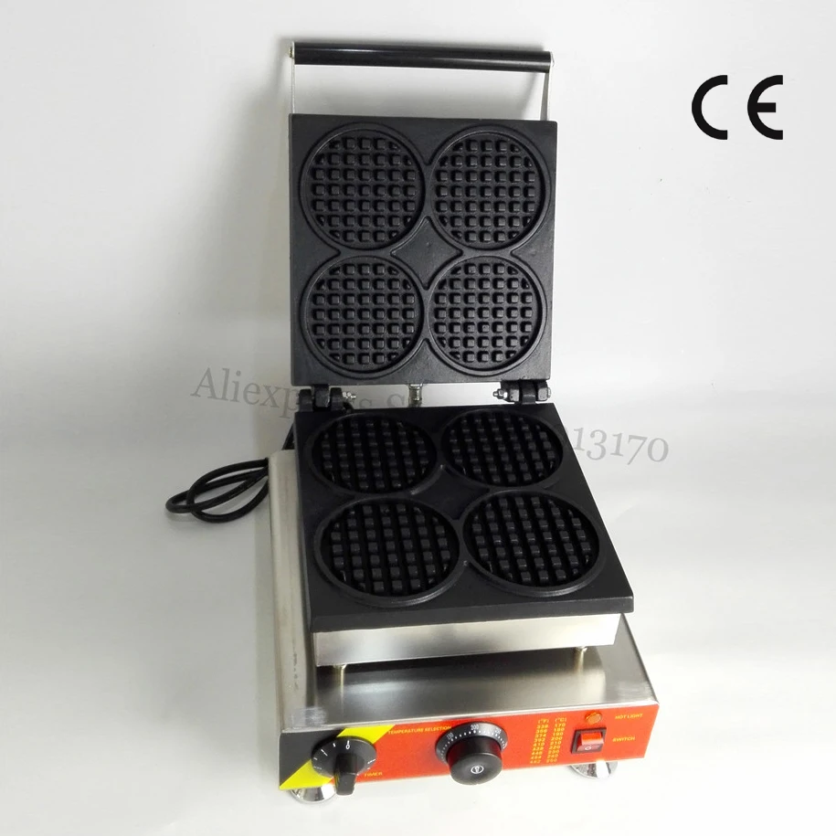 Waffle machine with 4 pcs moulds commercial stainless steel round shape waffle maker snack machine 110v/220v CE
Waffle machine with 4 pcs moulds commercial stainless steel round shape waffle maker snack machine 110v/220v CE