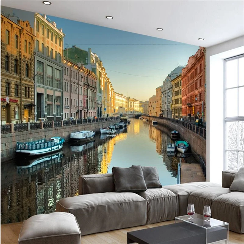 beibehang Customize any size wallpaper mural 3D European Italian town European Canal landscape backdrop wall paper
beibehang Customize any size wallpaper mural 3D European Italian town European Canal landscape backdrop wall paper