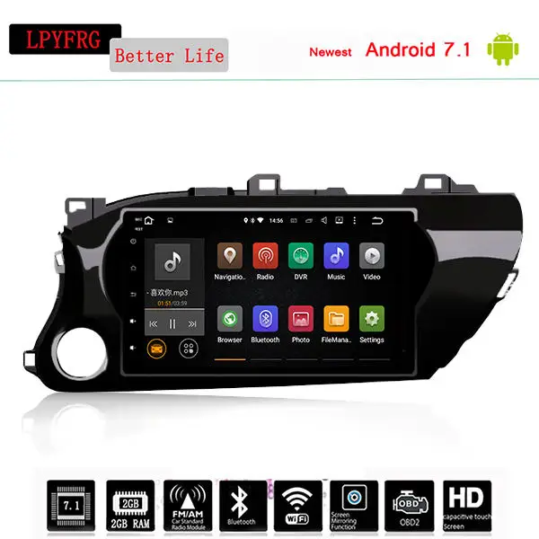 Автомобильный DVD Automotivo для TOYOTA HILUX 2016 2019 автомобильный dvd аудио плеер с gps