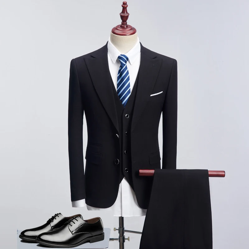 High Quality Classic Men Suits For Wedding Men's Slim Fit Business Wedding Suit Groomsmen Tuxedos (Jacket+Vest+Pants)
High Quality Classic Men Suits For Wedding Men's Slim Fit Business Wedding Suit Groomsmen Tuxedos (Jacket+Vest+Pants)
