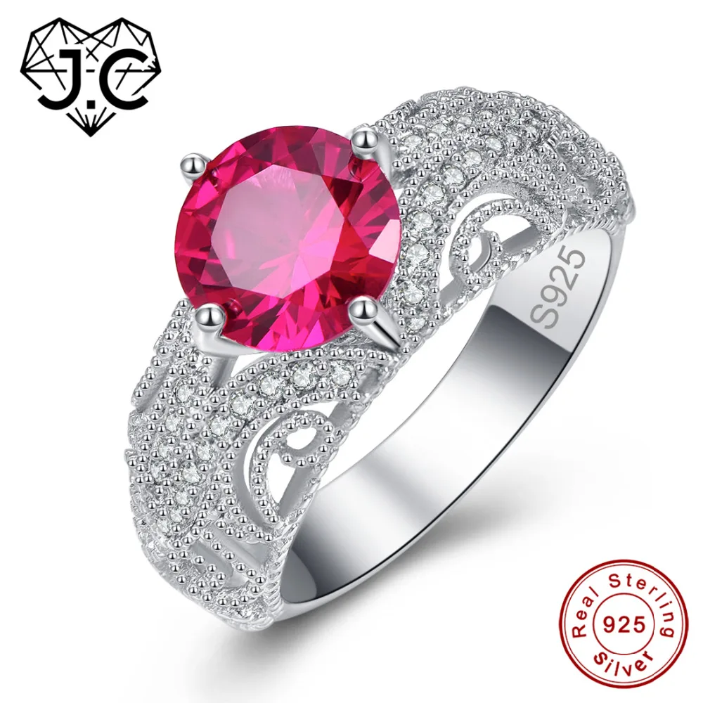 J.C Round Cut Ruby Spinel & Blue White Topaz 925 Sterling Silver Ring Size 6 7 8 9 Attractive Women Wedding Party Fine Jewelry
J.C Round Cut Ruby Spinel & Blue White Topaz 925 Sterling Silver Ring Size 6 7 8 9 Attractive Women Wedding Party Fine Jewelry