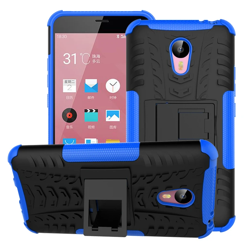 WolfRule Case Meizu M2 Note Cover Anti-knock Silicone+ Plastic Meilan 2 With Phone Kickstand Funda |