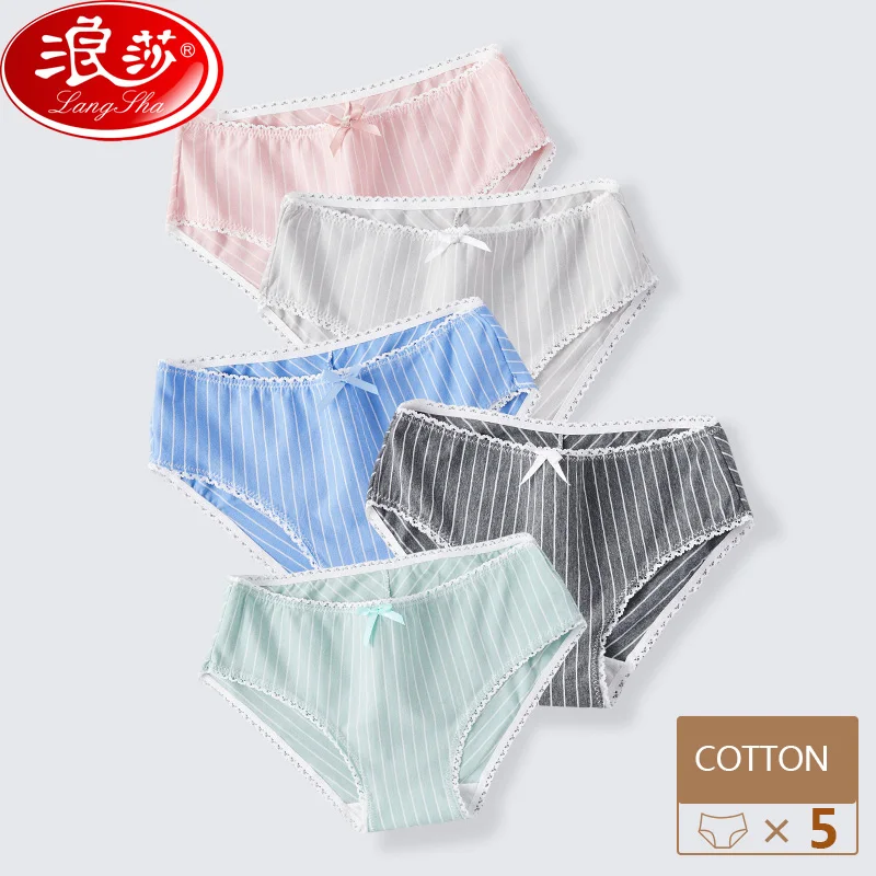 LANGSHA 5Pcs/set Sexy Women Low Waist Panties Cute Bow Solid Girls Briefs Cotton Healthy Lingerie Soft Lady Underpants Size XXL
LANGSHA 5Pcs/set Sexy Women Low Waist Panties Cute Bow Solid Girls Briefs Cotton Healthy Lingerie Soft Lady Underpants Size XXL