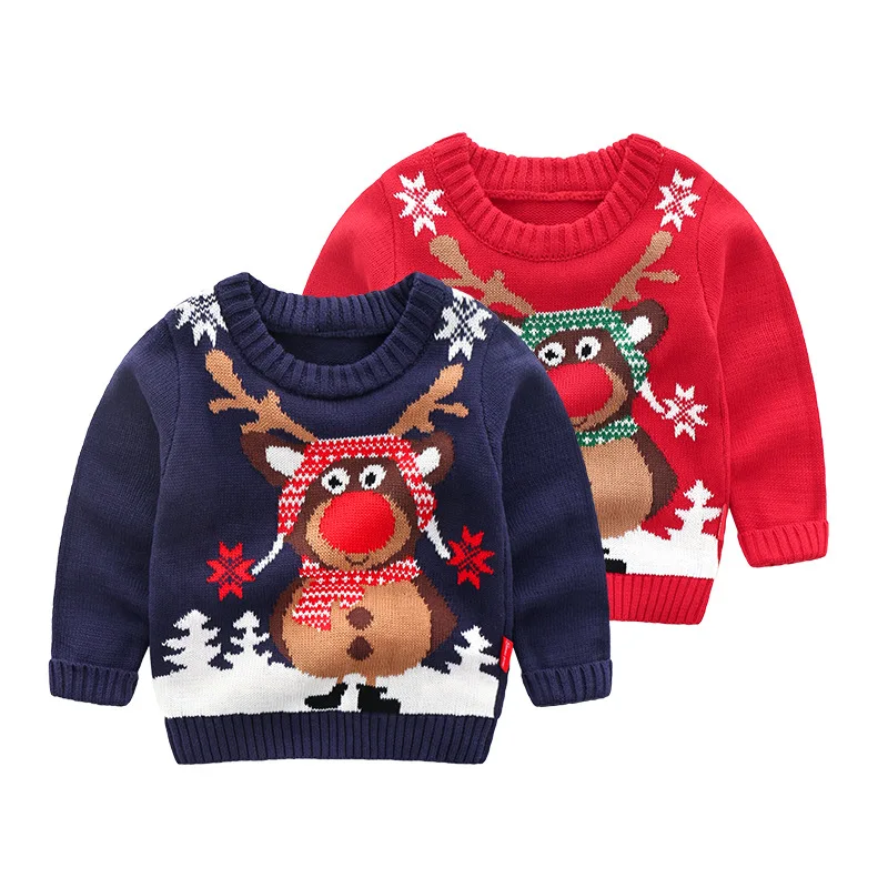 Christmas Knitted Baby Clothes Boys Sweaters Cartoon Elk Kids Cardigan Sweater Baby Boy Pullover Knitted Sweater
Christmas Knitted Baby Clothes Boys Sweaters Cartoon Elk Kids Cardigan Sweater Baby Boy Pullover Knitted Sweater