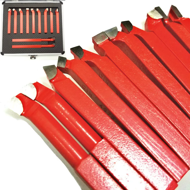 11Pcs 8*8mm Red Welding Turning Tool Holder Carbide Tip Tipped Bit Set Brazed Milling Cutter Tools For Metal CNC Lathe
11Pcs 8*8mm Red Welding Turning Tool Holder Carbide Tip Tipped Bit Set Brazed Milling Cutter Tools For Metal CNC Lathe